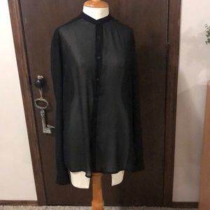Black blouse sheer